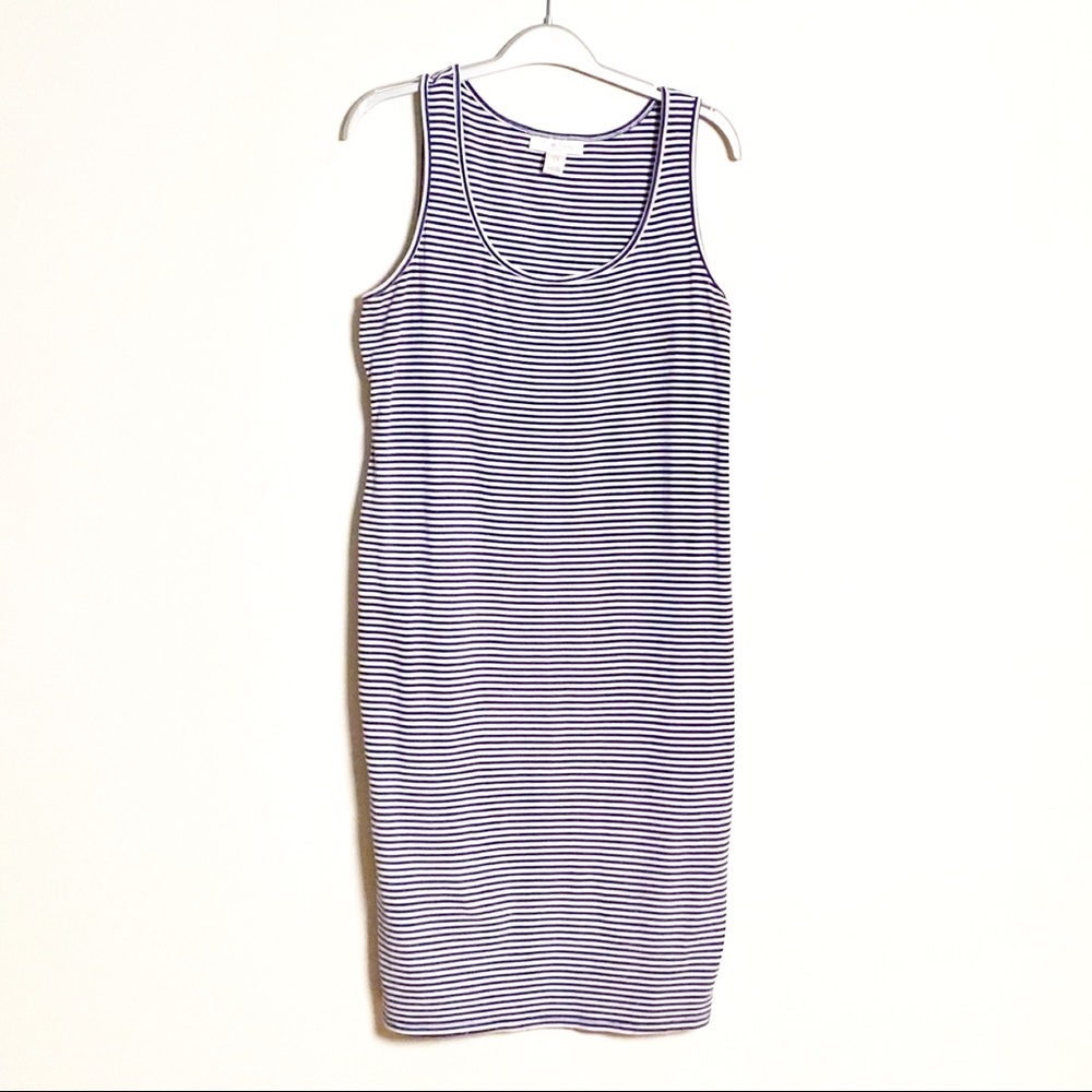 Motherhood Maternity Navy  Striped Tank Dress